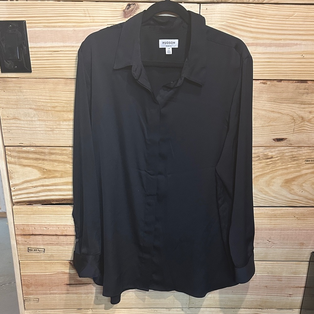 Hudson Black Button Down Shirt for Women